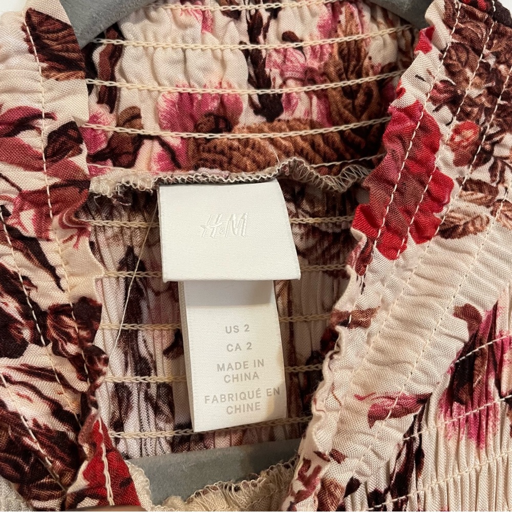 H&M Maxi Ruffle Dress Size 2 - Picture 6 of 11